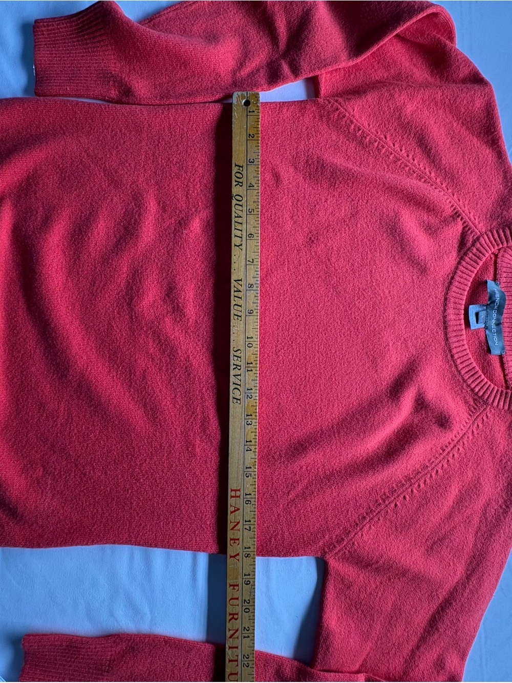 French Connection Women’s Orange Crewneck Sweater - Picture 5 of 6